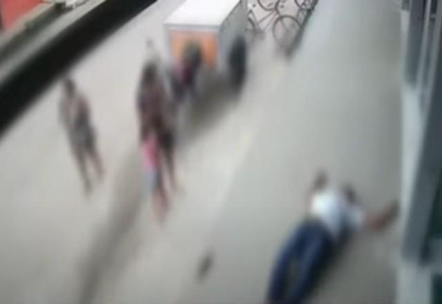 Segurança é executado a tiros em frente a criança