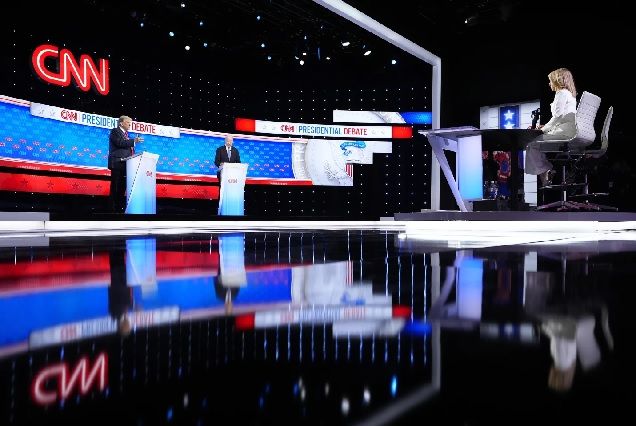 Trump e Biden fazem primeiro debate das eleições americanas | AP Photo/Gerald Herbert