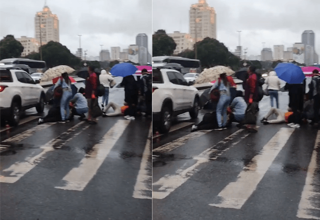 Sete pessoas são atropeladas na Avenida Presidente Vargas, no Rio | Reprodução