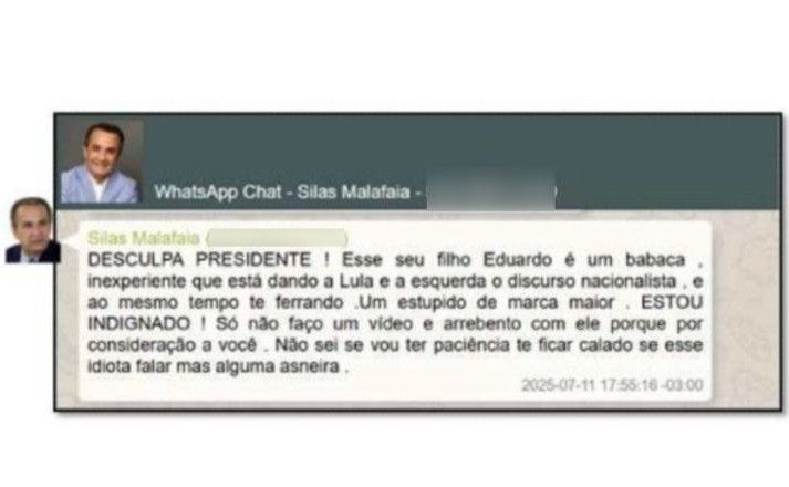 Silas Malafaia detona Eduardo Bolsonaro para o pai | Reprodução