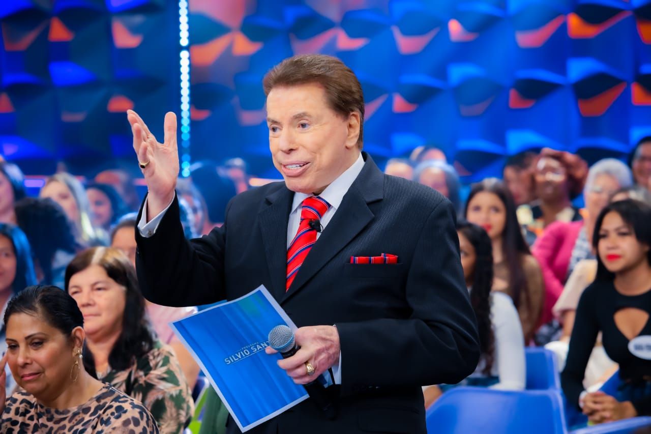 O apresentador Silvio Santos/ Assessoria SBT