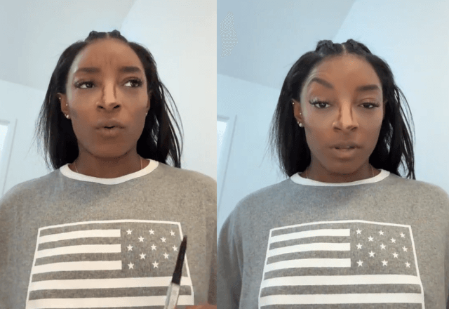 Simone Biles compartilha experiência com Baby Botox em suas redes sociais | Reprodução/Tik Tok