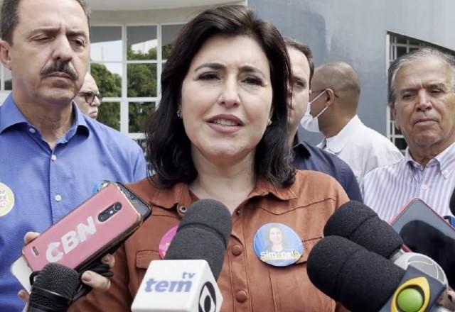 Tebet promete zerar filas na Saúde: "ninguém pode morrer por falta de atendimento" Tebet promete zerar filas na Saúde: "ninguém pode morrer por falta de atendimento"
