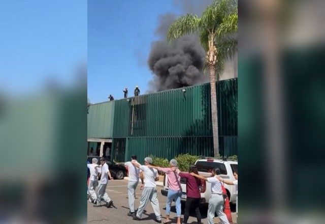 Simulação de incêndio em anexo da Câmara | Reprodução