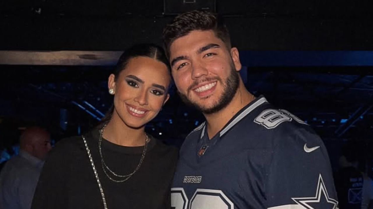 Skarlent Rodríguez, vencedora do concurso Miss Grand Orlando 2025, e o namorado, José Castro. | Reprodução/Redes sociais