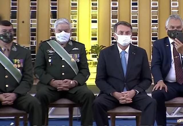 Solenidade militar em agosto de 2021