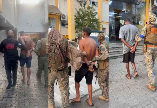 Suspeitos são presos no Rio de Janeiro | Foto: montagem/reprodução