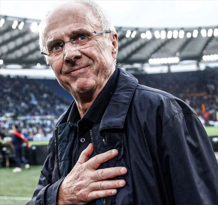 Morre Sven Göran Eriksson, técnico que treinou a Inglaterra, em 2002 | Reprodução/Redes sociais 