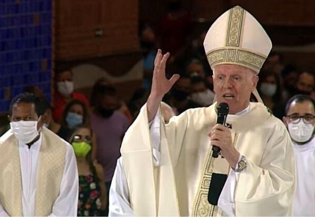 Declaração do religioso foi feita durante a Missa do Galo, no Santuário Nacional de Aparecida | Reprodução/TV Aparecida