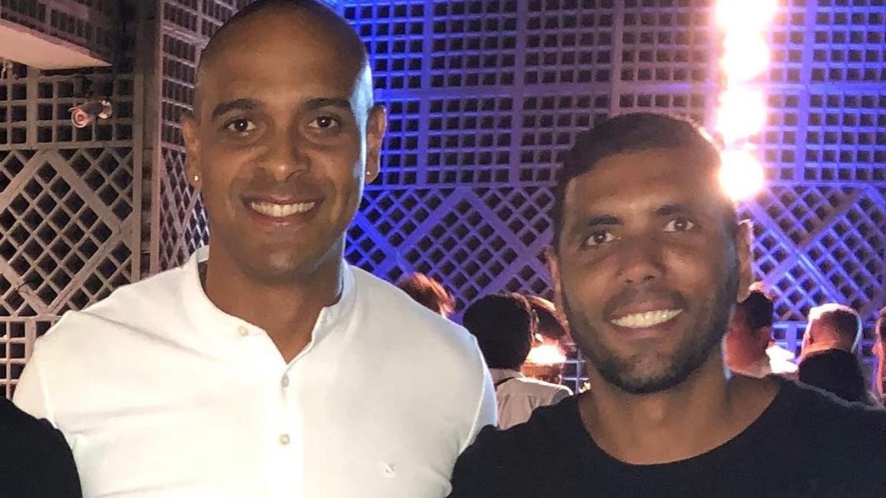Tássio Maia dos Santos, ex-jogador do Botafogo, e o empresário Vandré Cordeiro. | Reprodução/Redes sociais