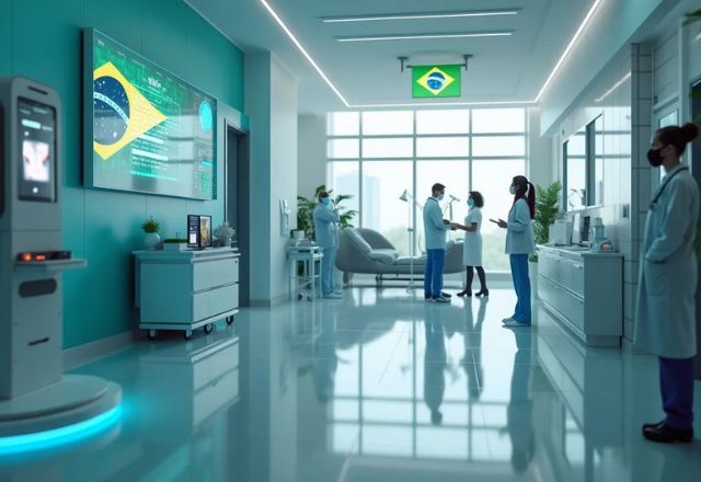 Tecnologia de inteligência artificial pode ser grande aliada no desenvolvimento do setor da saúde no Brasil | Cido Coelho/SBT News/Imagem gerada por IA