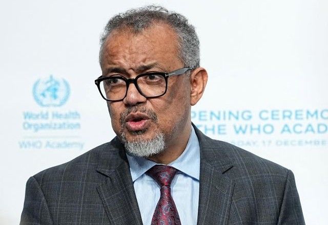 Tedros Adhanom Ghebreyesus em Lyon (17/12/2024) | Laurent Cipriani/Pool via Reuters