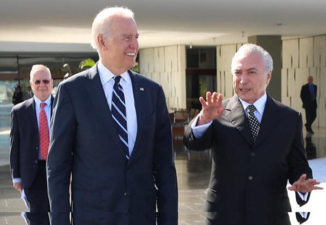 Temer e Biden