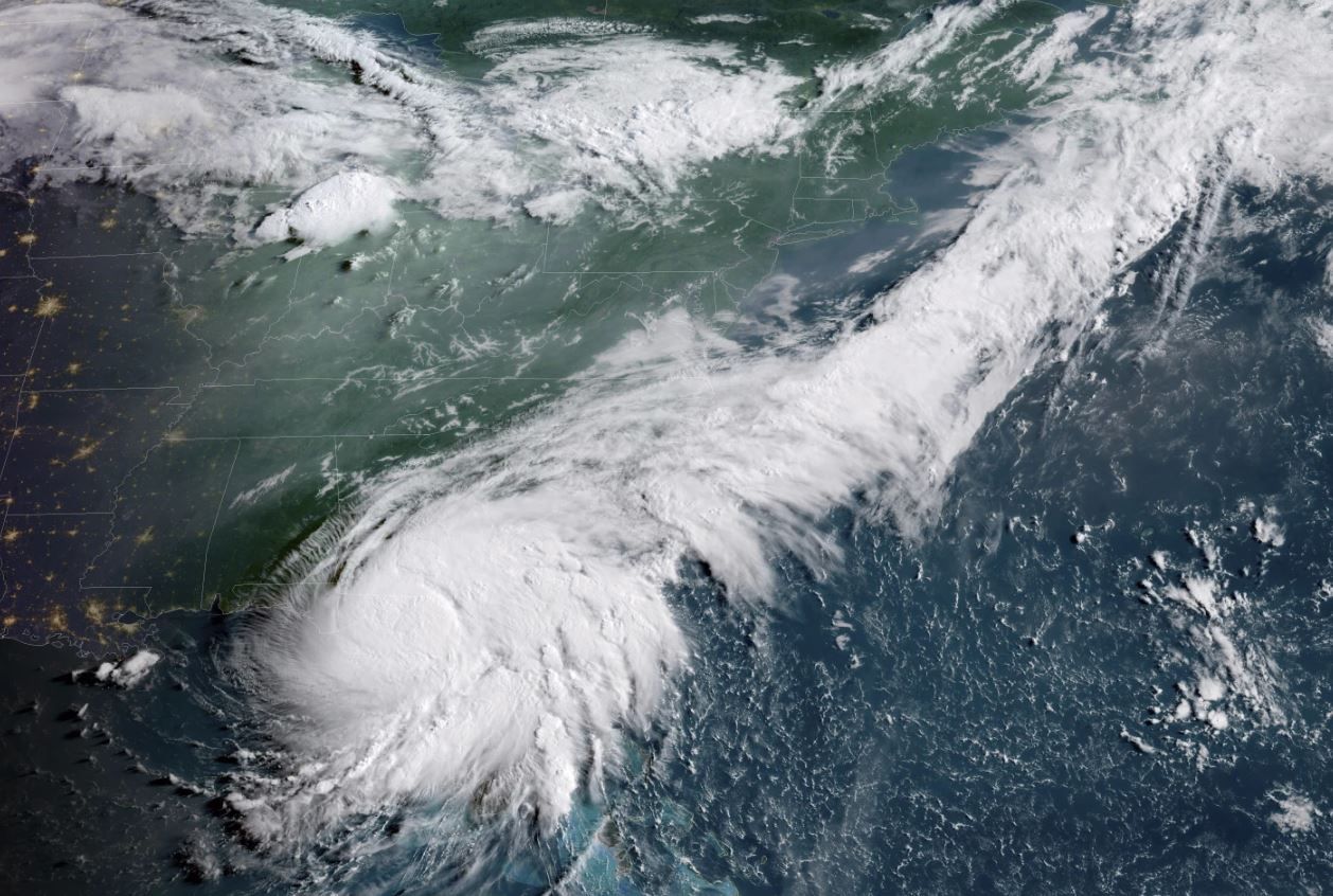 Tempestade Debby atinge a Flórida, nos EUA | NOAA via AP