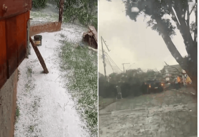 Imagem da notícia: Temporal com granizo atinge cidades do Sul de Minas Gerais Imagem da notícia: Temporal com granizo atinge cidades do Sul de Minas Gerais