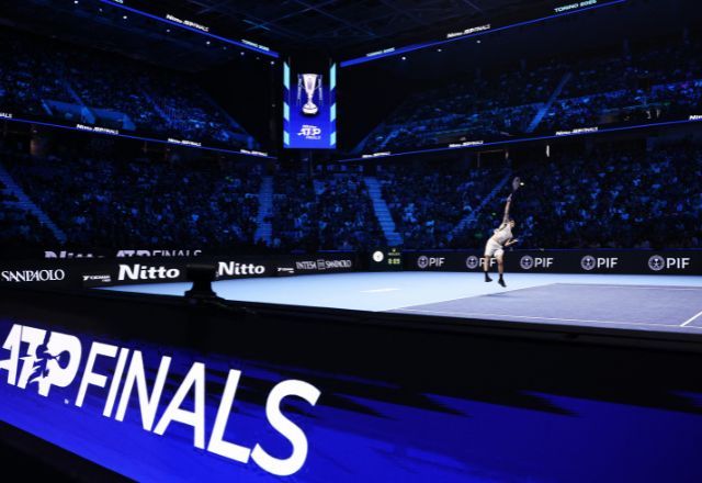 Jogo do ATP Finals em Turim | Foto: REUTERS/Guglielmo Mangiapane