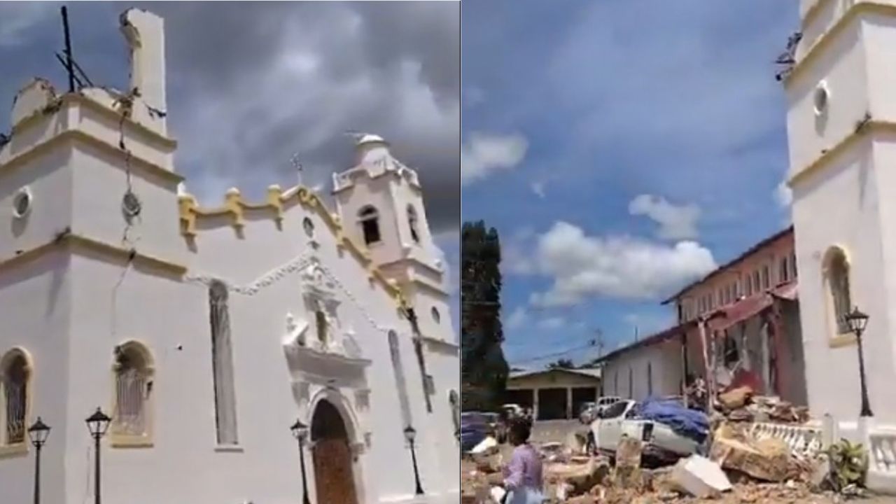 Panamá: terremoto destrói igreja histórica do século XVI Panamá: terremoto destrói igreja histórica do século XVI