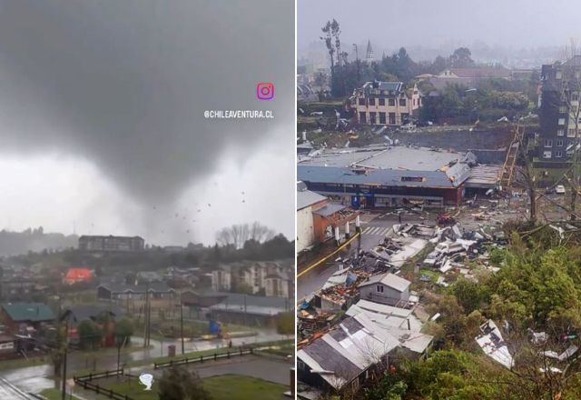 Tornado danifica casas e deixa ao menos 13 feridos no Chile