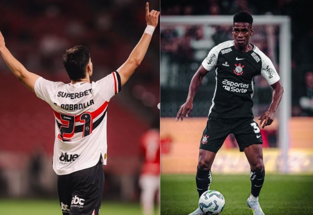 Bobadilla e Félix Torres, jogadores cujas transferências São Paulo e Corinthians precisam quitar — Redes Sociais / Reprodução