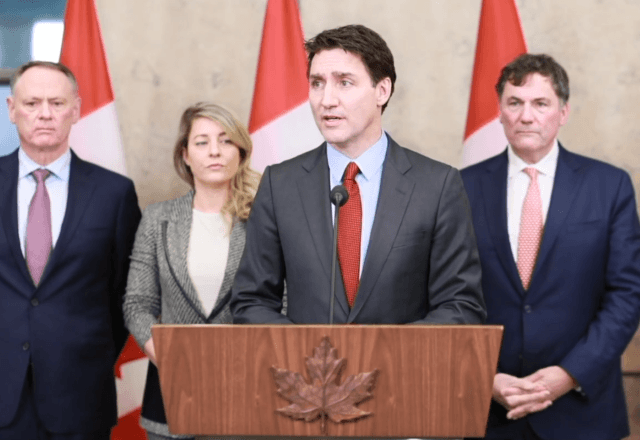 Trudeau anunciou tarifas em resposta aos EUA | Reprodução/YouTube