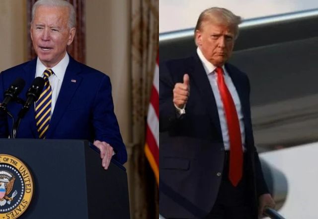 Joe Biden e Donald Trump | Montagem/Reprodução