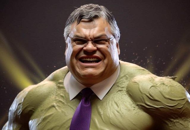 Flávio Dino como Hulk, em montagem (Reprodução/Twitter)