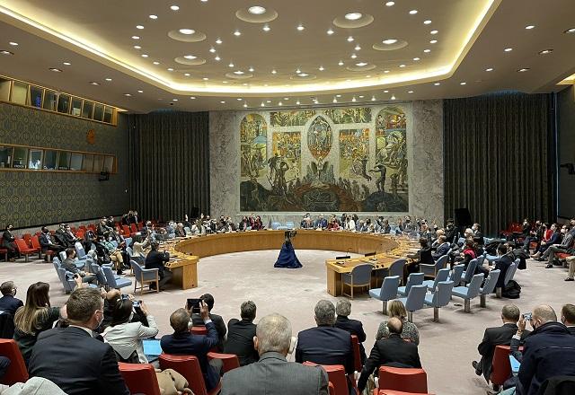 Reunião do Conselho de Segurança da ONU (Reprodução/Twitter)
