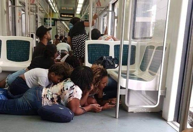 Incidente impactou a circulação de trens no ramal Saracuruna, da Supervia | Reprodução/Twitter