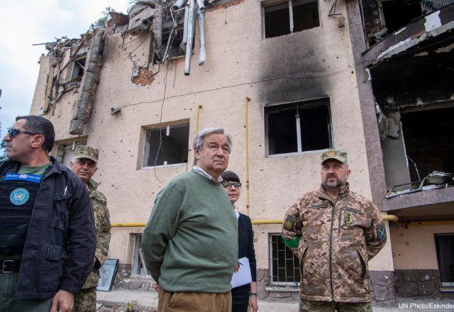 Rússia afirma ter bombardeado Kiev durante visita do chefe da ONU Rússia afirma ter bombardeado Kiev durante visita do chefe da ONU