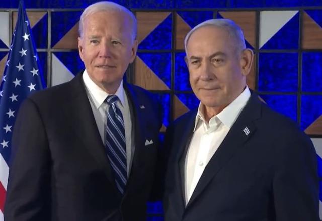 Foi o outro lado, não vocês, diz Biden a Netanyahu sobre ataque a hospital em Gaza (Reprodução/Twitter)