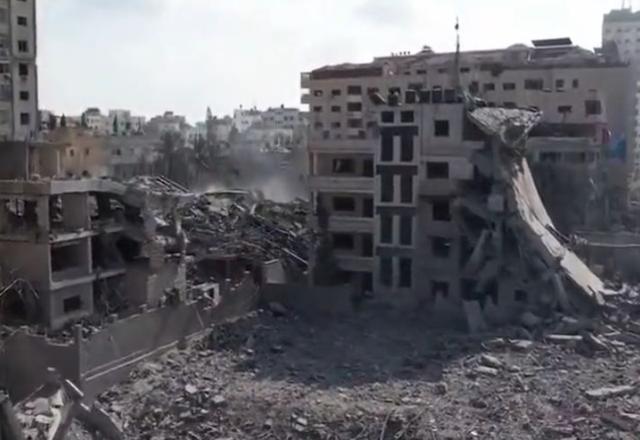 Sobe para 2.808 número de mortos em Gaza; Israel estima mais de 1.400 (Reprodução/Twitter)