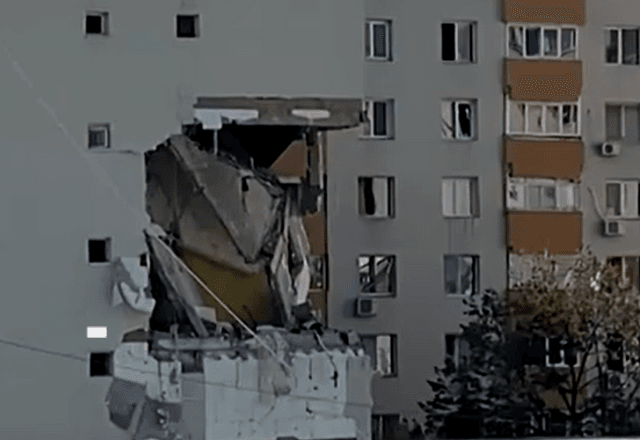 Explosão em prédio na Romênia | Reprodução/Reuters