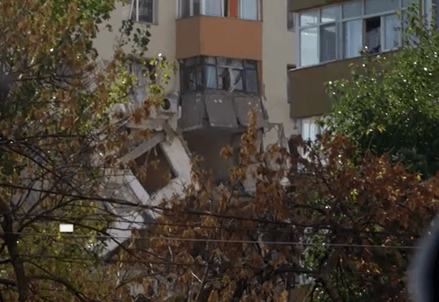 Explosão em prédio na Romênia | Reprodução/Reuters