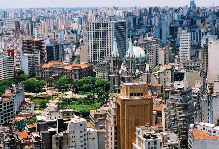 Imagem aérea de São Paulo, que completa 470 anos nesta quinta-feira | Reprodução/USP Imagens
