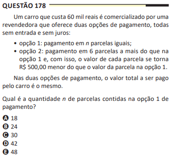 Questão anulada no Enem 2025 | Reprodução