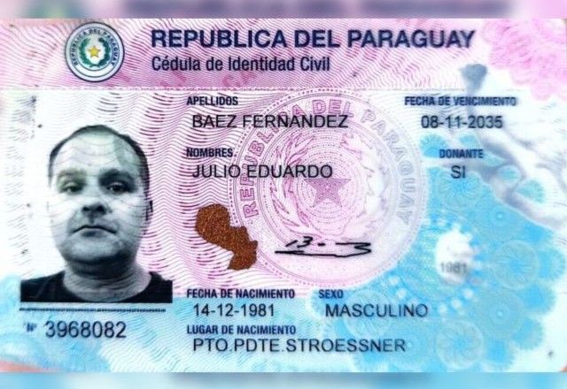 Vasques usou passaporte paraguaio que não corresponde à identidade dele | Divulgação