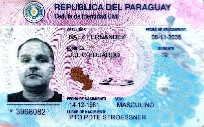 Vasques usou passaporte paraguaio que não corresponde à identidade dele | Divulgação