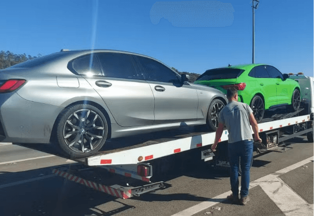 Veículos de luxo apreendidos em racha | Divulgação