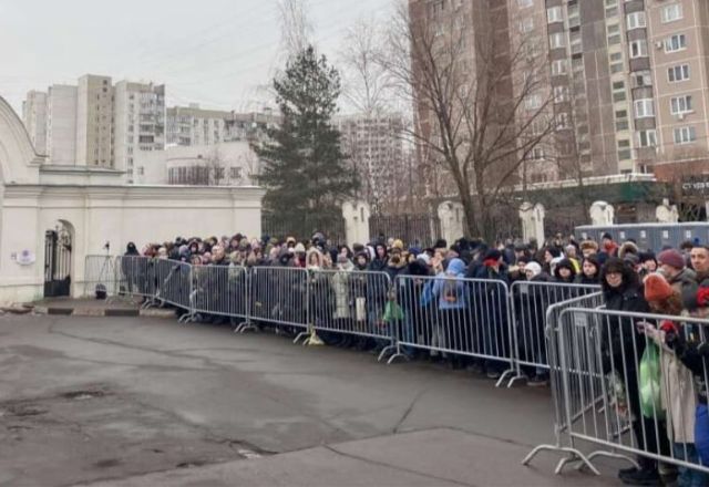 Velório Navalny - Reprodução X