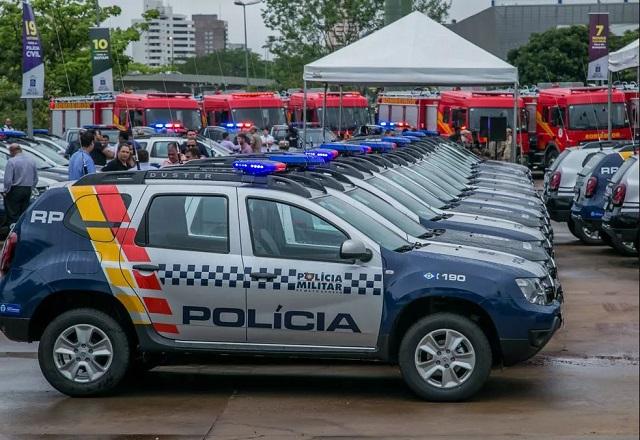Viaturas da Polícia Militar do Mato Grosso