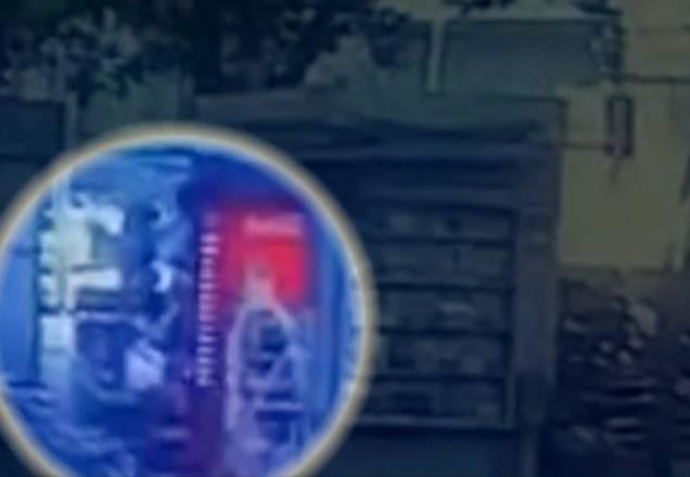 Vídeo mostra momento em que homem é atingido por botijão de gás