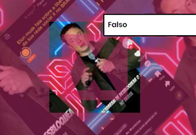 FALSO: Vídeo não mostra Musk dizendo que suspensão do X no Brasil teria sido “jogo sujo”