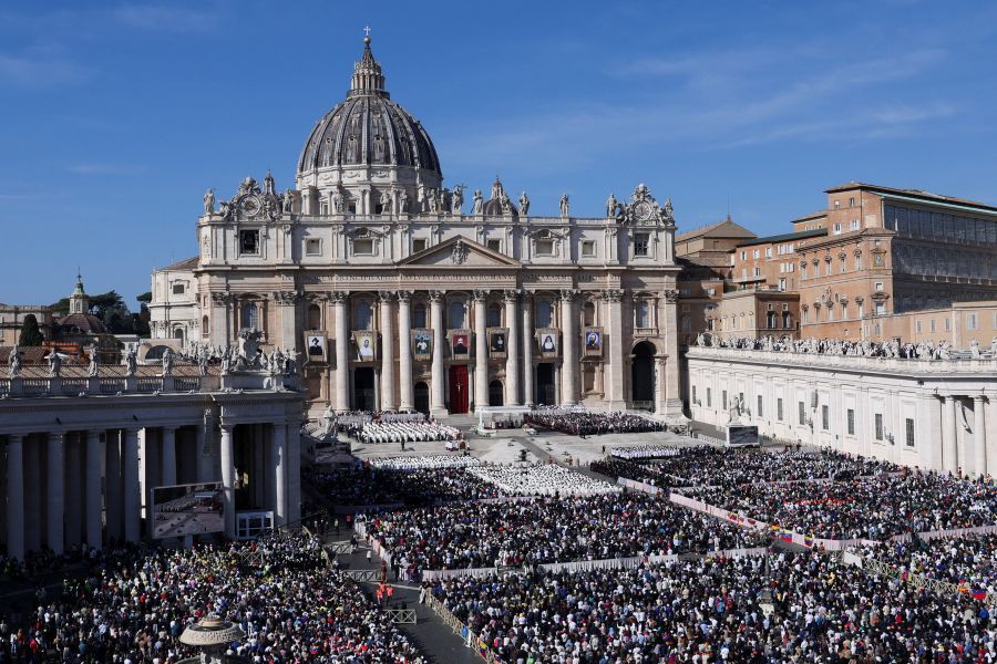 Vista geral da Praça de São Pedro no Vaticano | 19/10/2025/Reuters/Claudia Greco