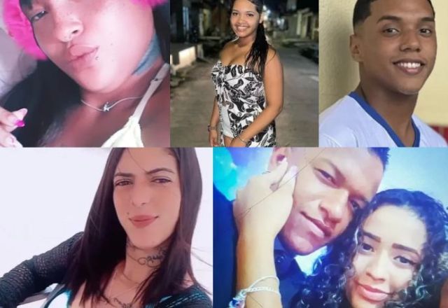 Algumas das vítimas do Serial Killer de Maceió | Reprodução/Redes Sociais