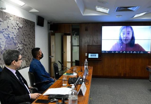 Viúva de Bruno Pereira e o líder indígena são ouvidos por comissão no Senado| Geraldo Magela \Agência Senado
