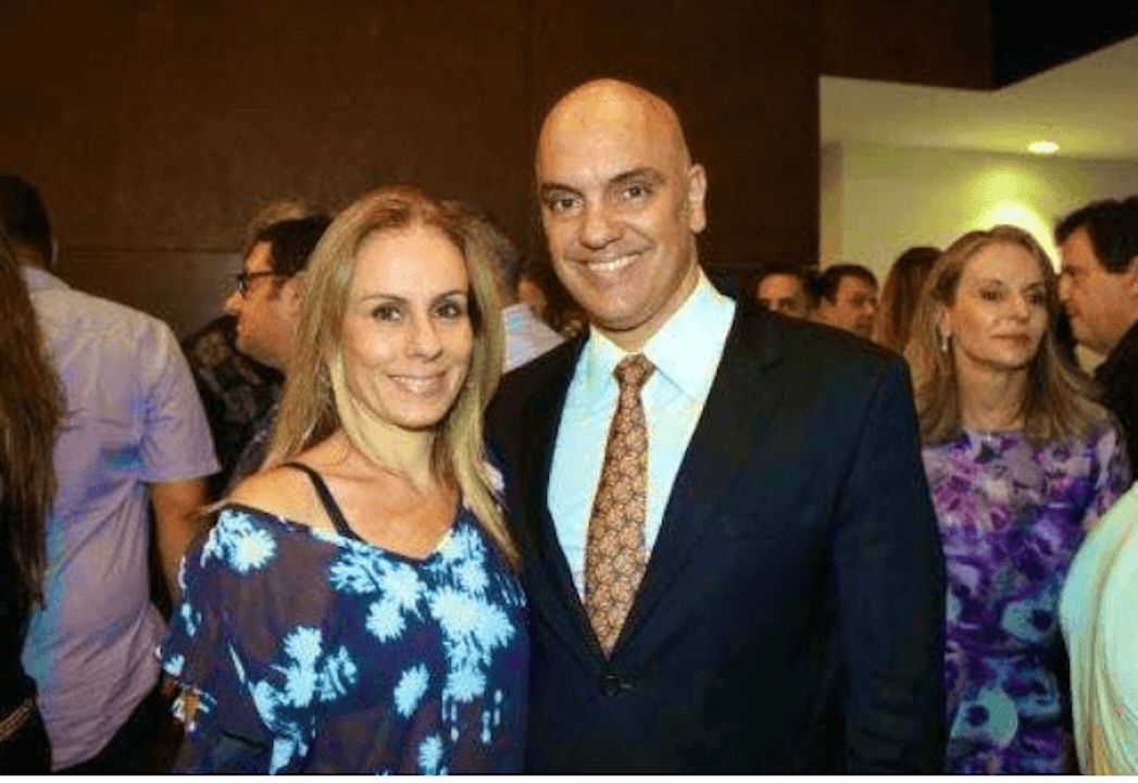 Viviane Barci de Moraes e o marido, o ministro do STF Alexandre de Moraes | Reprodução