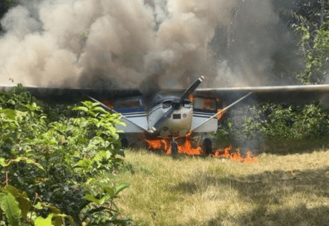 Piloto desrespeitou ordens militares e, após pouso, fugiu | Divulgação/Força Aérea Brasileira