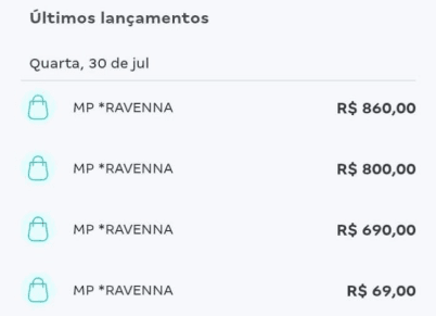 Cobranças feitas no cartão da idosa totalizaram mais de R$ 2,4 mil | Reprodução