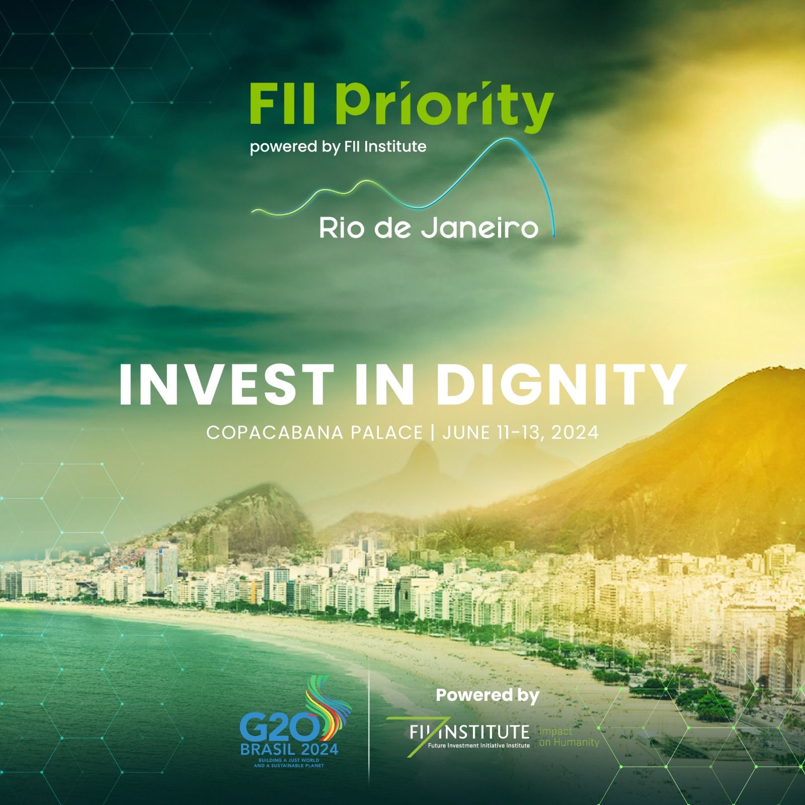"Investir com dignidade" é o tema de evento sobre investimentos sustentáveis no Rio de Janeiro. | Divulgação