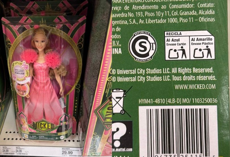 Embalagens de bonecas de 'Wicked' direcionam para site pornográfico por engano - Reprodução/Redes Sociais
